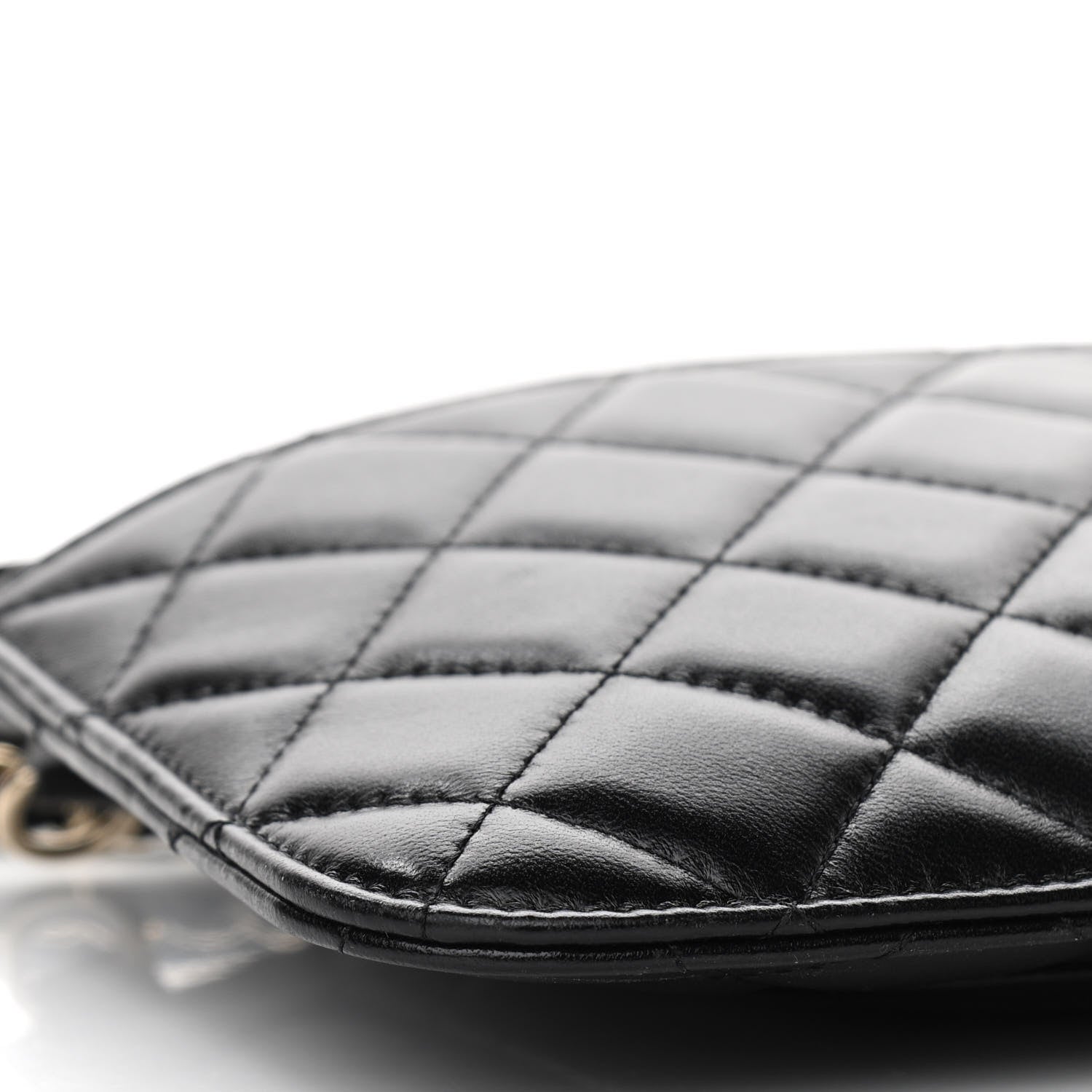Chanel Lambskin Quilted Clutch With Chain Black 10 of 11