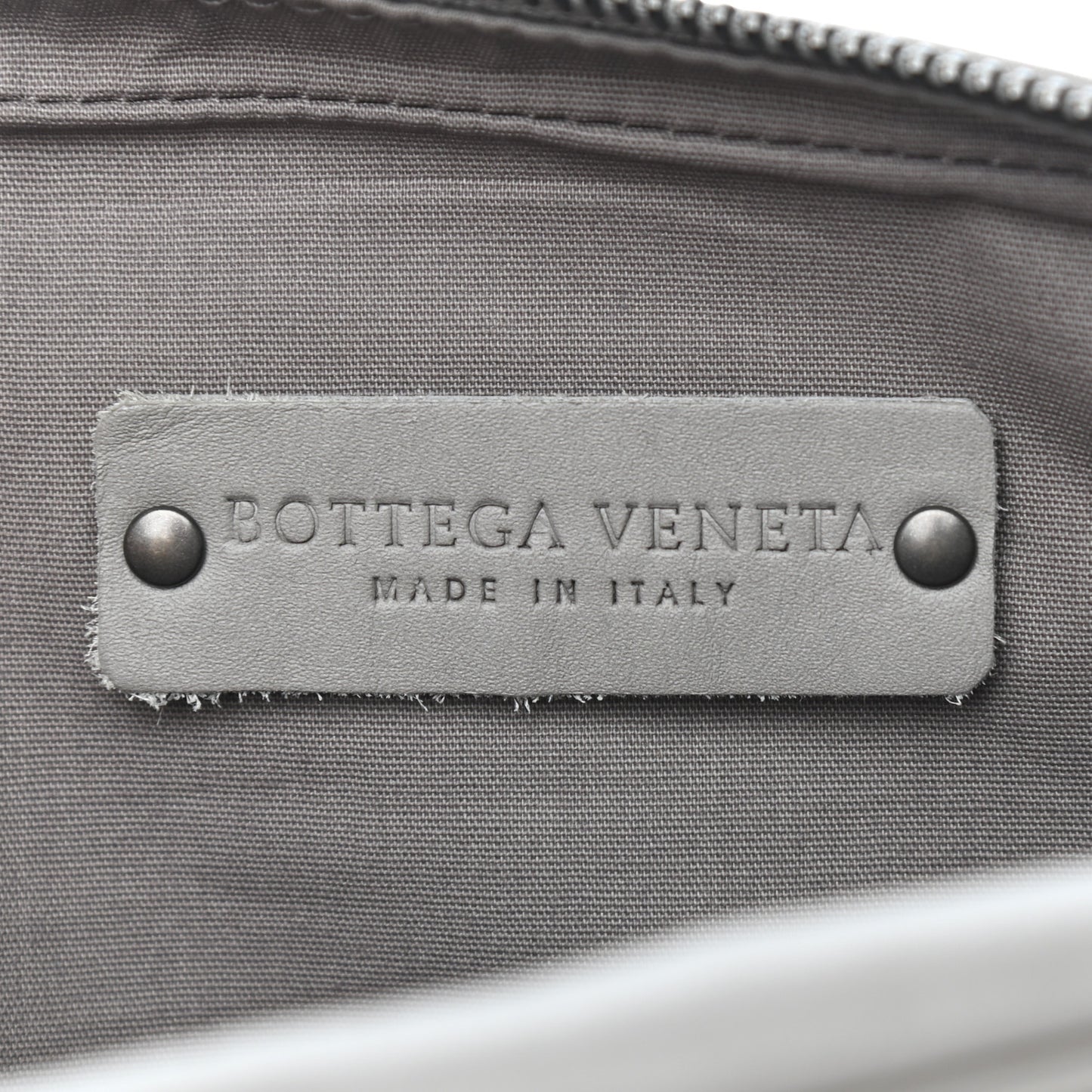 Nappa Intrecciato Belt Bag Dark Cement
