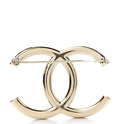 Chanel Baguette Crystal CC Brooch Gold 3 of 5