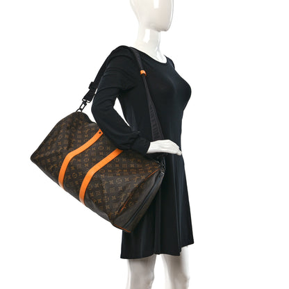 Louis Vuitton Monogram Macassar Keepall Bandouliere 45 Radiant Sun 2 of 8