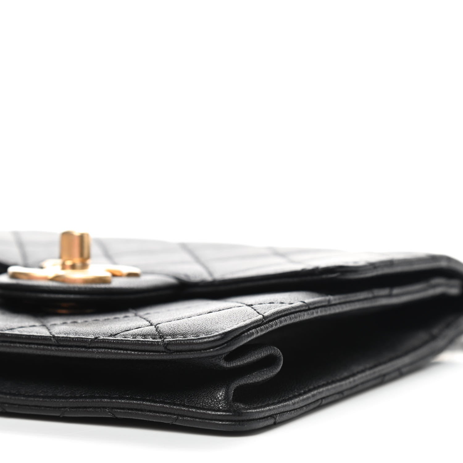 Chanel Lambskin Quilted Chic Pearls Flap Black 7 of 9