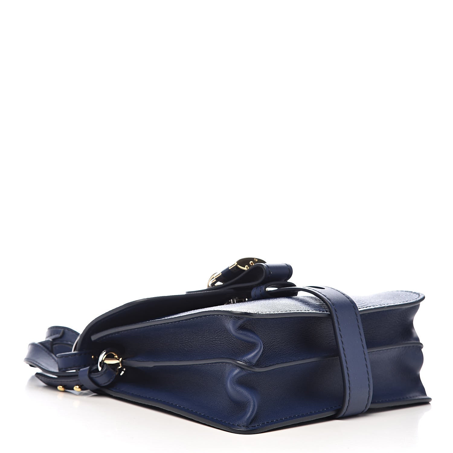 Chloe Calfskin Lizard Embossed Small Aby Day Shoulder Bag Captive Blue 4 of 11