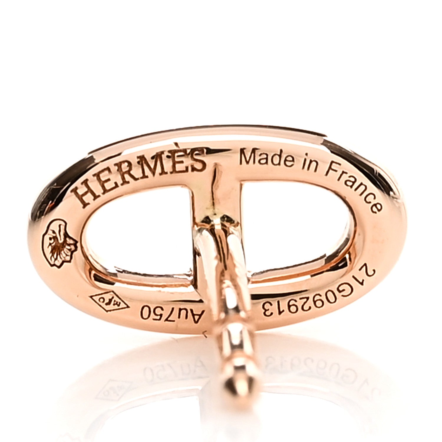 Hermes 18K Rose Gold TPM Farandole Stud Earrings 4 of 5