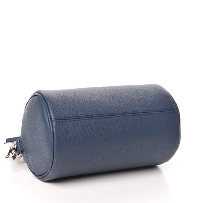 Christian Dior HOMME Grained Calfskin Mens Roller Pouch Navy Blue 4 of 9