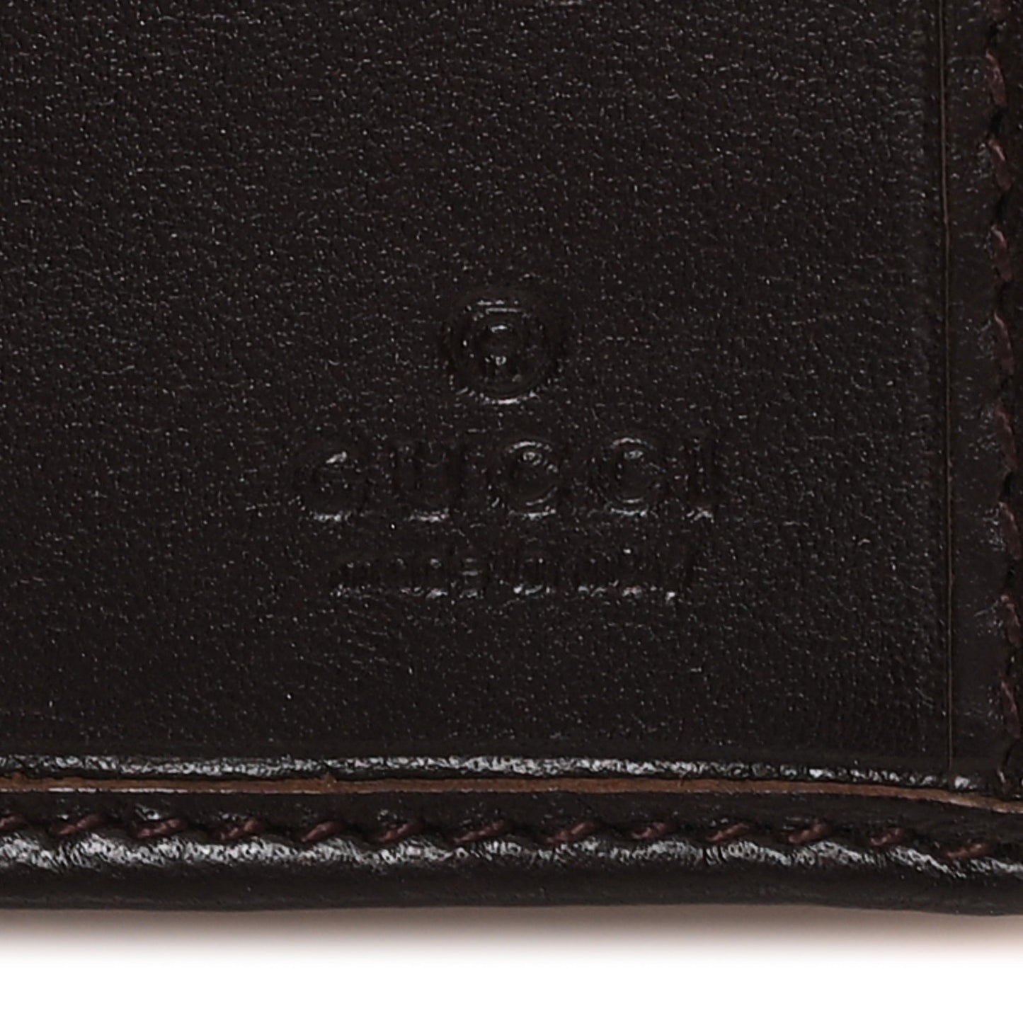 GG Plus Monogram Icon Bar Continental Flap Wallet Dark Brown