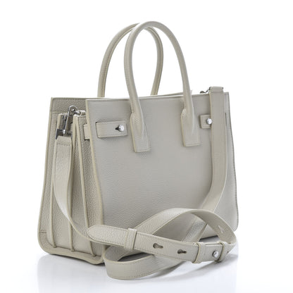 Saint Laurent Grained Calfskin Baby Sac De Jour Souple Ivory 3 of 13