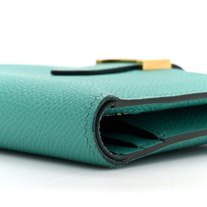 Hermes Epsom Bearn Compact Wallet Vert Verone 9 of 12