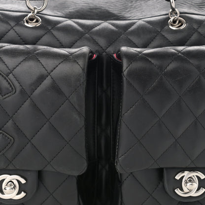 Chanel Calfskin Quilted Large Cambon Multipocket Reporter Black 8 of 17