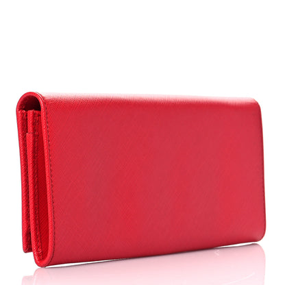 Salvatore Ferragamo Printed Calfskin Vara Bow Continental Wallet Red 3 of 13