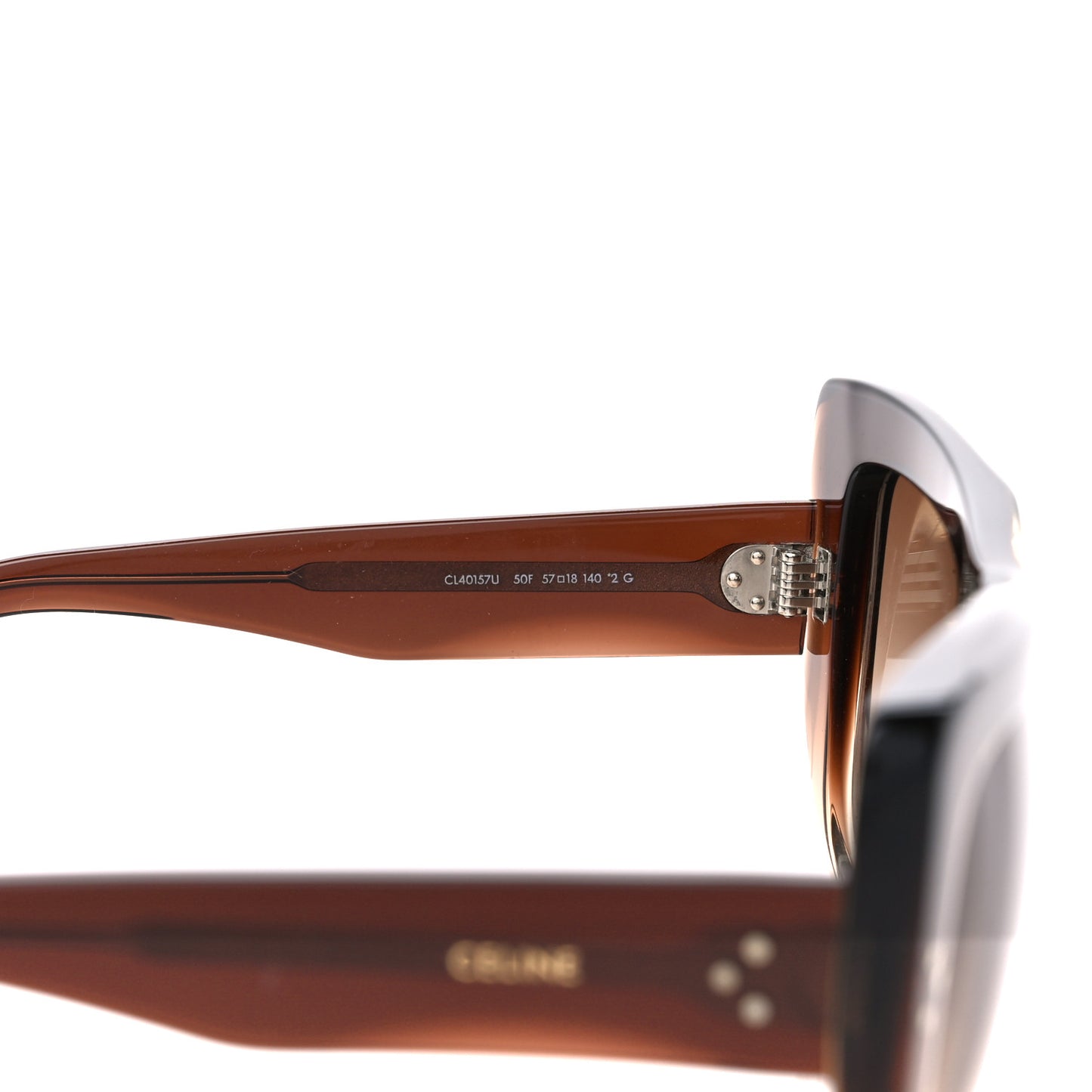 Acetate Square Sunglasses CL40157U Brown