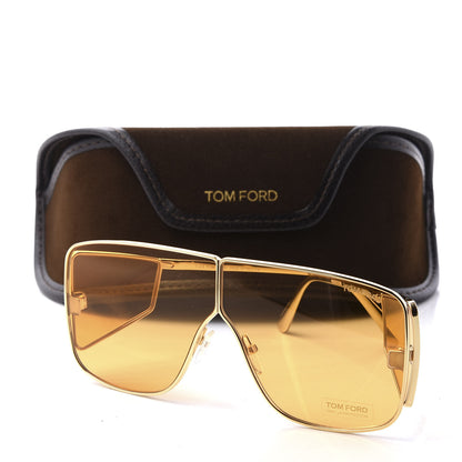 Tom Ford Square Spector Sunglasses TF 708 Gold 8 of 8