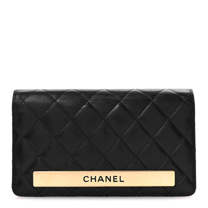 Chanel Lambskin Quilted Trendy CC Yen Wallet Black 2 of 24