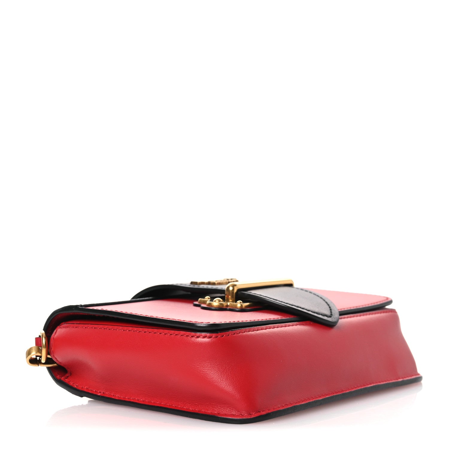Prada Saffiano City Calf Cahier Belt Bag Fuoco Black 1883265
