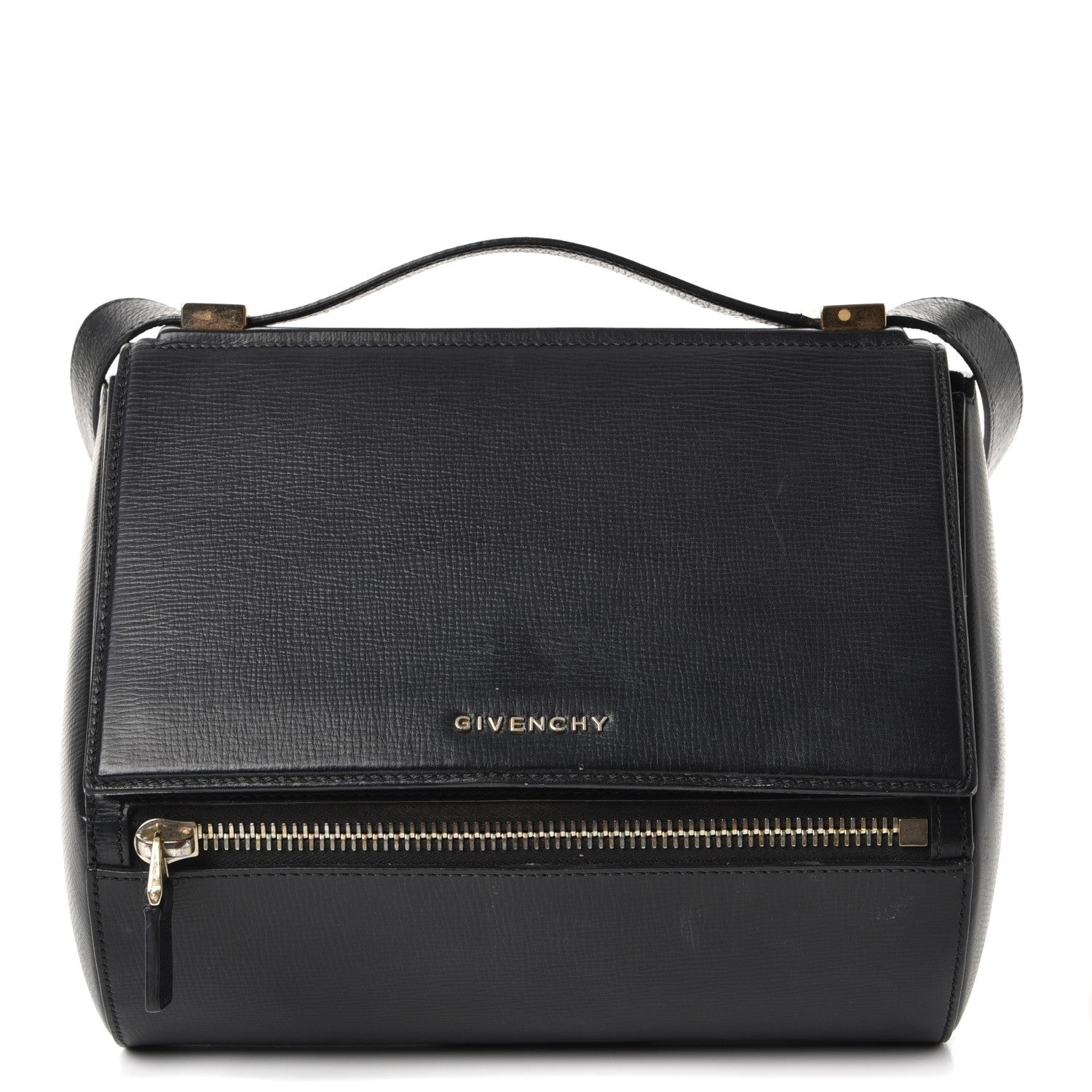 Givenchy Textured Calfskin Medium Pandora Box Crossbody Bag Black 1 of 12