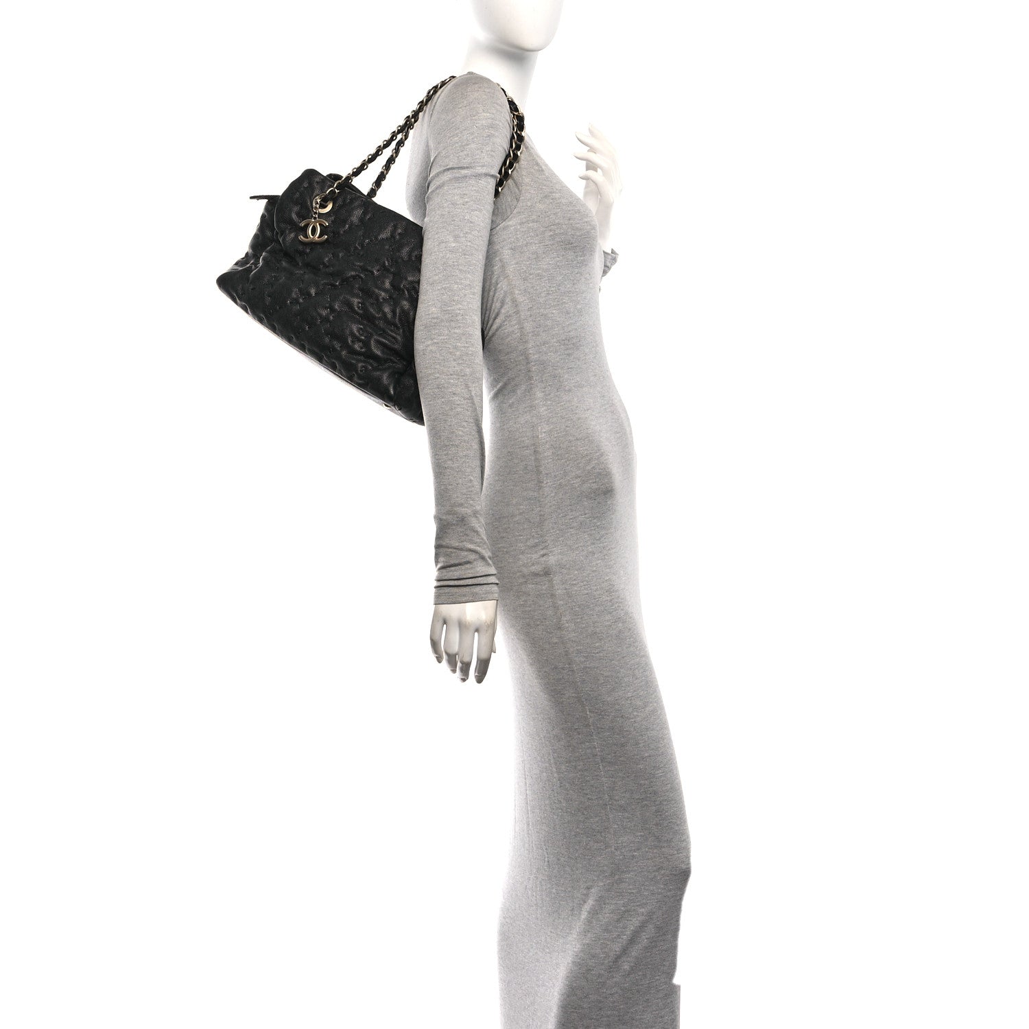 Chanel Caviar Wild Stitch Tote Black 2 of 10