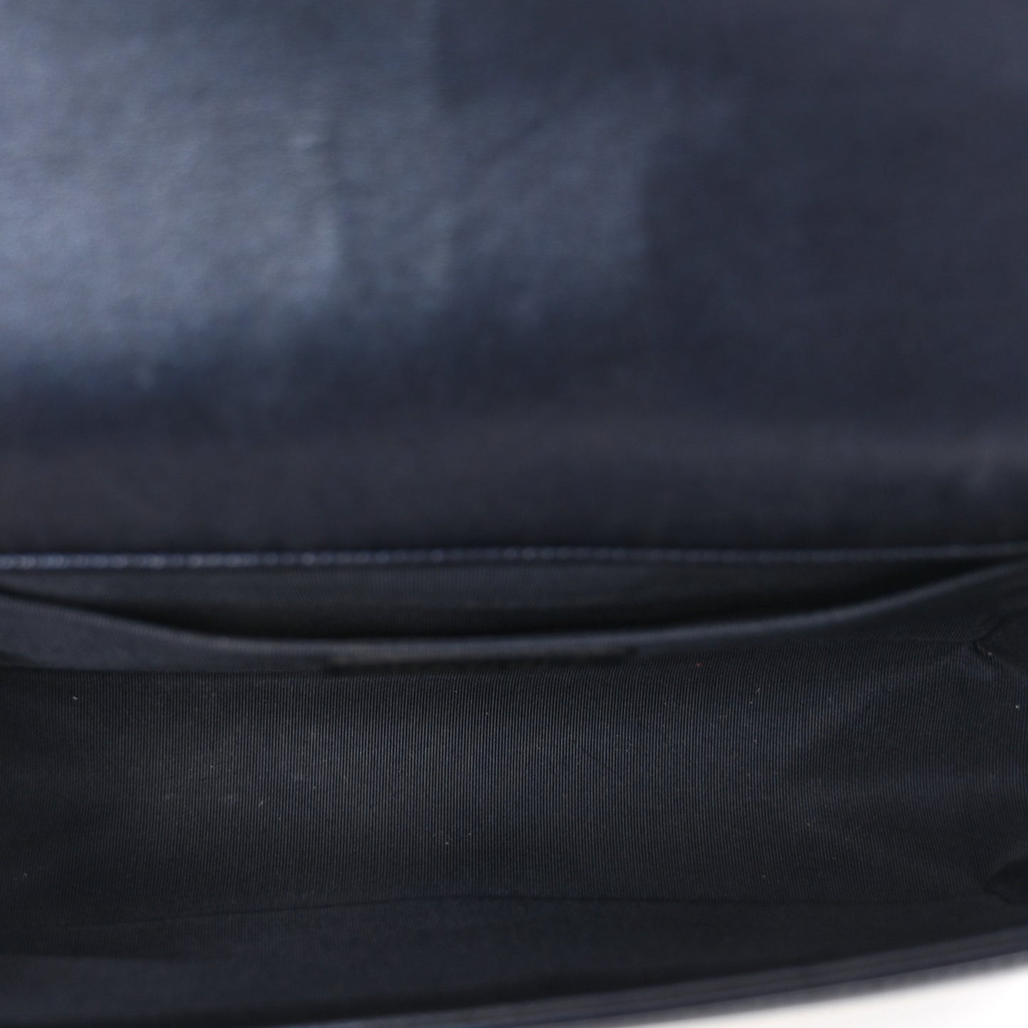 Lambskin Embossed Medium Boy Cube Flap Navy