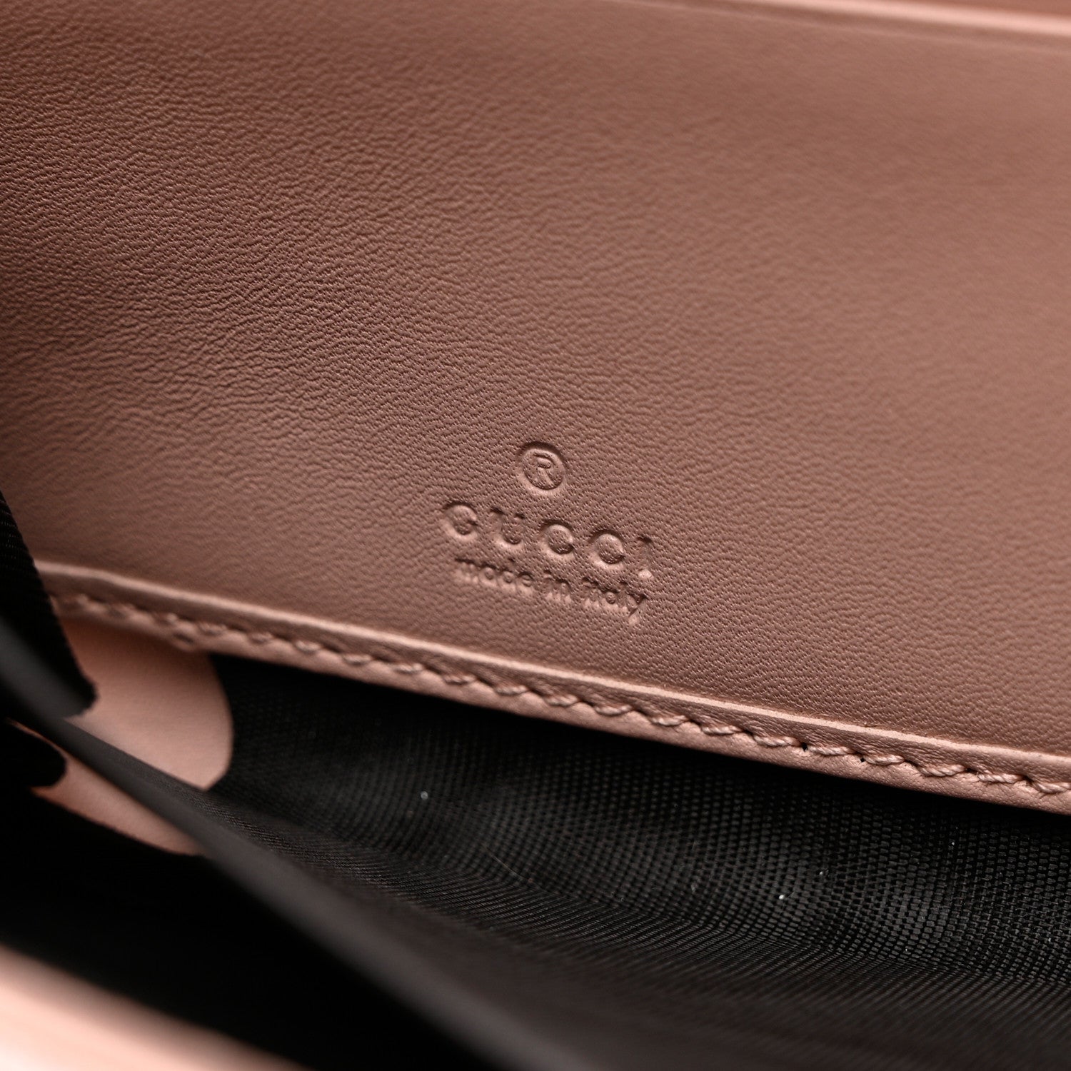 Gucci Calfskin Matelasse GG Marmont Zip Around Wallet Perfect Pink 6 of 8