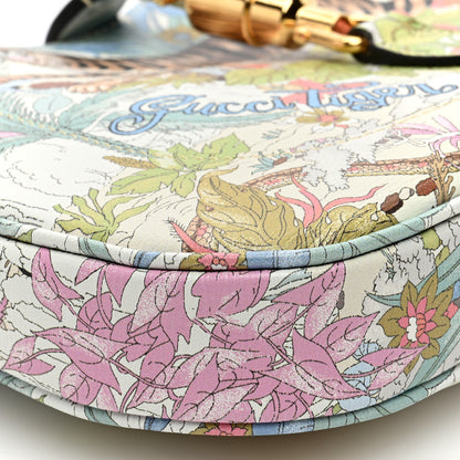 Gucci New Shangai Calfskin Tiger Savanah Small Jackie 1961 Hobo Chalky White Multicolor 8 of 9