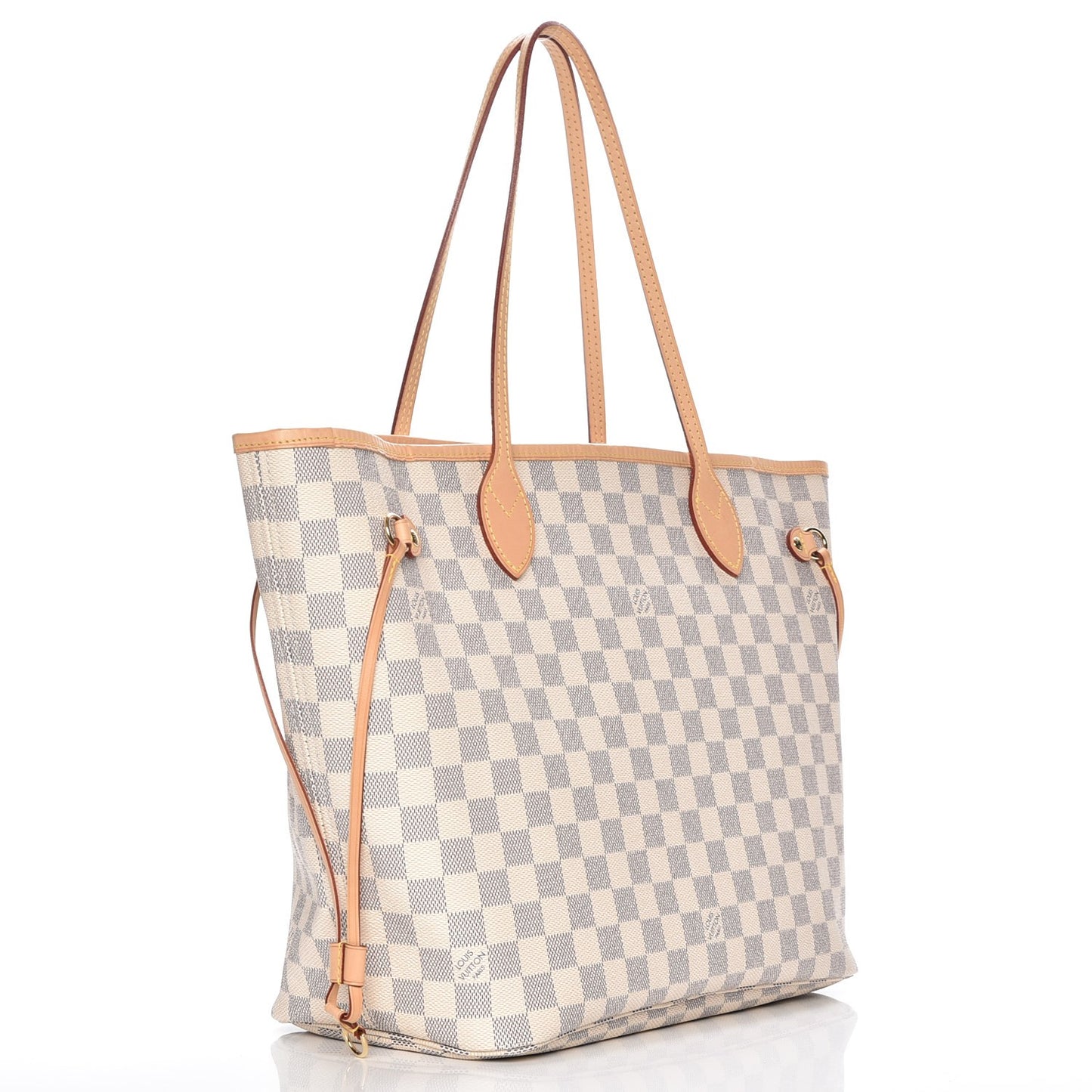 Damier Azur Neo Neverfull MM Rose Ballerine
