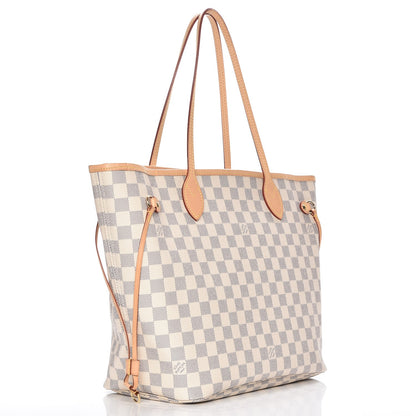Louis Vuitton Damier Azur Neo Neverfull MM Rose Ballerine 3 of 11