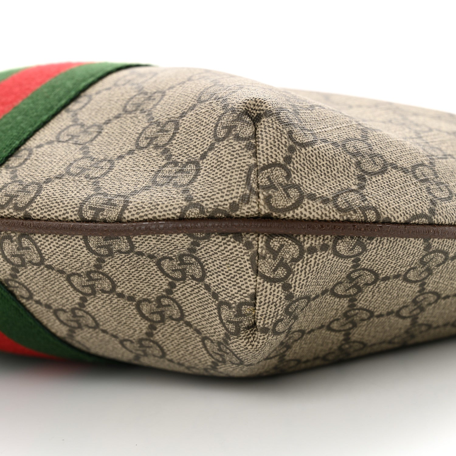 Gucci GG Supreme Monogram Web Small Ophidia Half Moon Hobo Brown 10 of 11