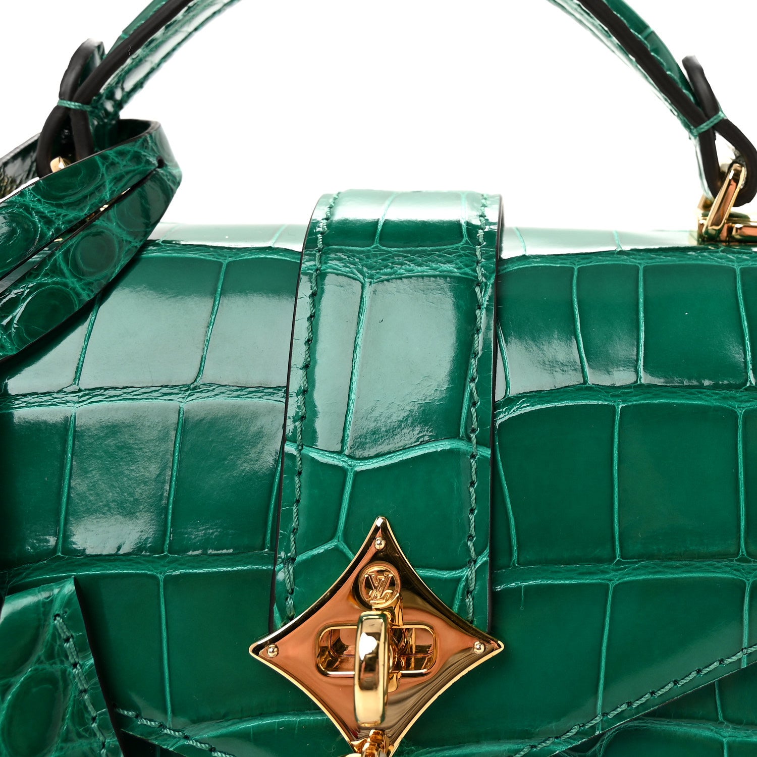 Louis Vuitton Alligator Rose Des Vents Mini Emeraude 7 of 9