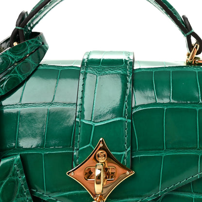 Louis Vuitton Alligator Rose Des Vents Mini Emeraude 7 of 9