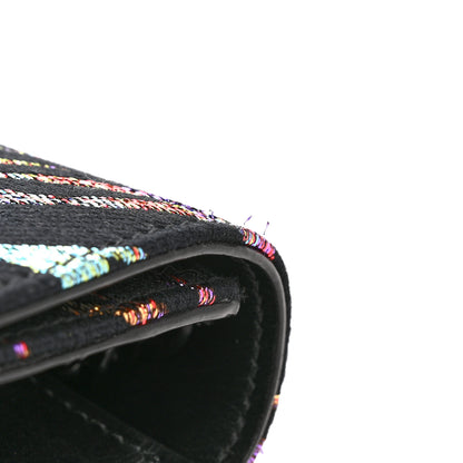 Saint Laurent Canvas Calfskin Metallic Tiger Print Small Monogram Kate Satchel Black Multicolor 11 of 13