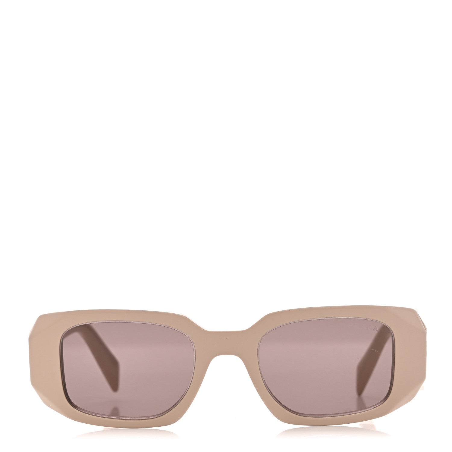 Prada Acetate Symbole Sunglasses SPR 17W Plum Beige 2 of 7