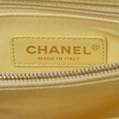 Chanel Caviar Quilted Small Coco Handle Flap Yellow 8 of 9