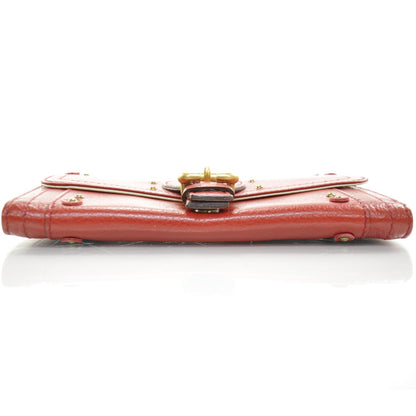 Chloe Leather Paddington Clutch Wallet Vermillion Red 4 of 8