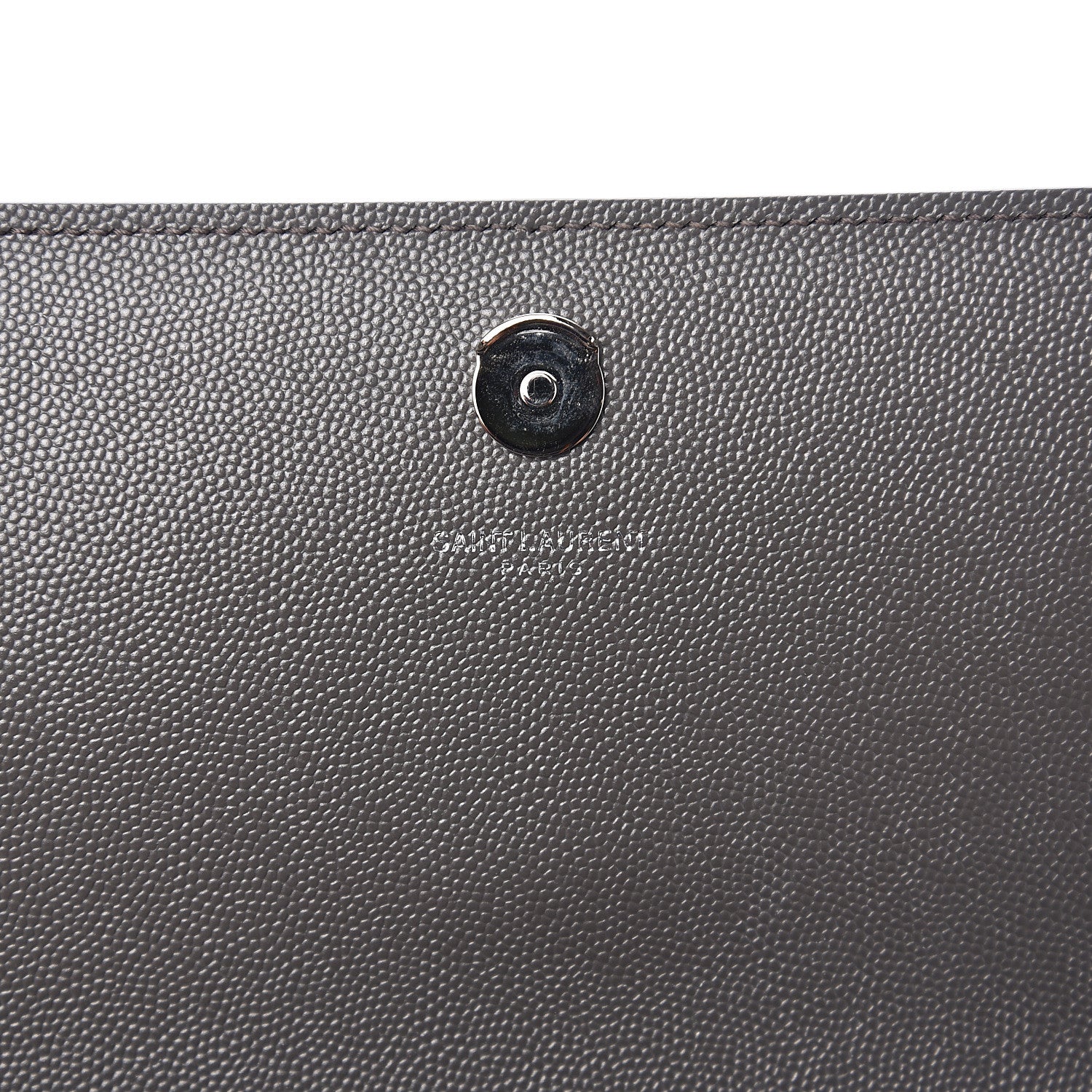 Saint Laurent Grain De Poudre Medium Classic Monogram Kate Satchel Earth Grey 5 of 9