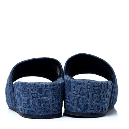 Christian Dior Oblique Denim D-Way Platform Sandal 35 Blue 3 of 5