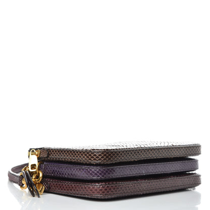 Dolce & Gabbana Snakeskin Tri-color Crossbody Bag Purple 4 of 10