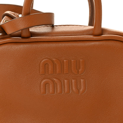 Miu Miu Calfskin Beau Micro Bag Cognac 7 of 9