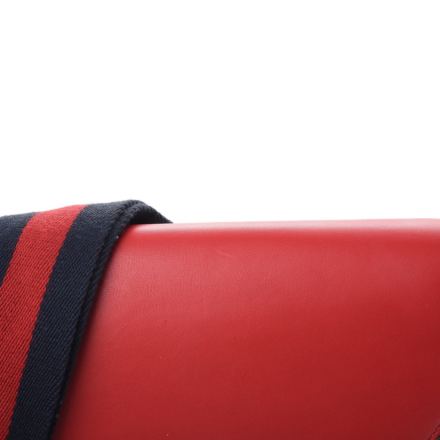 Gucci GG Supreme Monogram Calfskin Web Medium Padlock Messenger Shoulder Bag Beige Hibiscus Red New Rosette 9 of 10