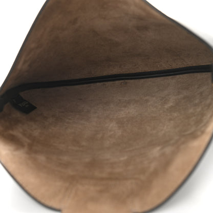 Fendi Vitello Grace Suede Small Croissant Hobo Black 5 of 9