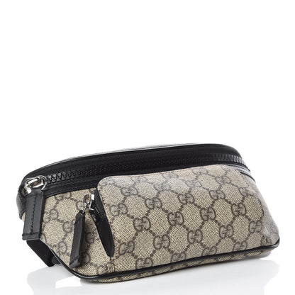 Gucci GG Supreme Monogram Belt Bag Black 4 of 10