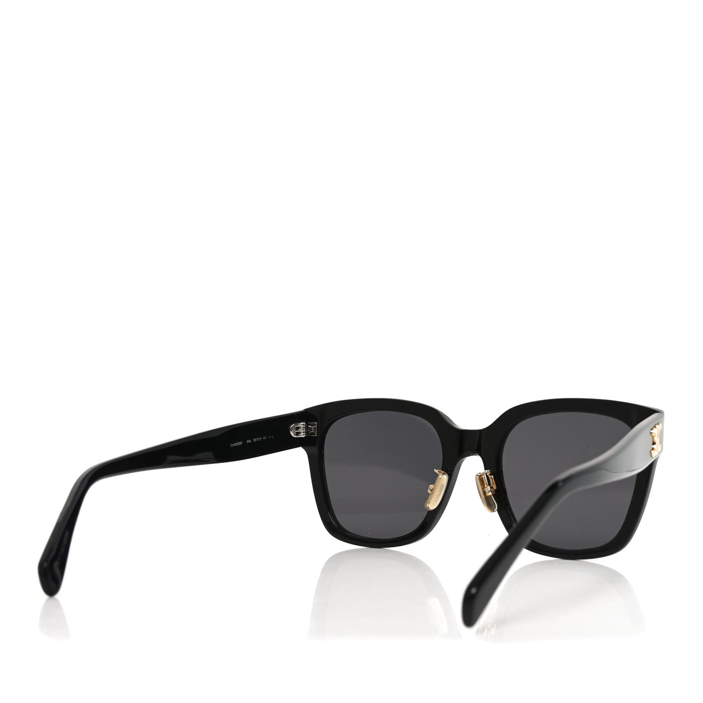Acetate Triomphe Sunglasses CL40222F Black