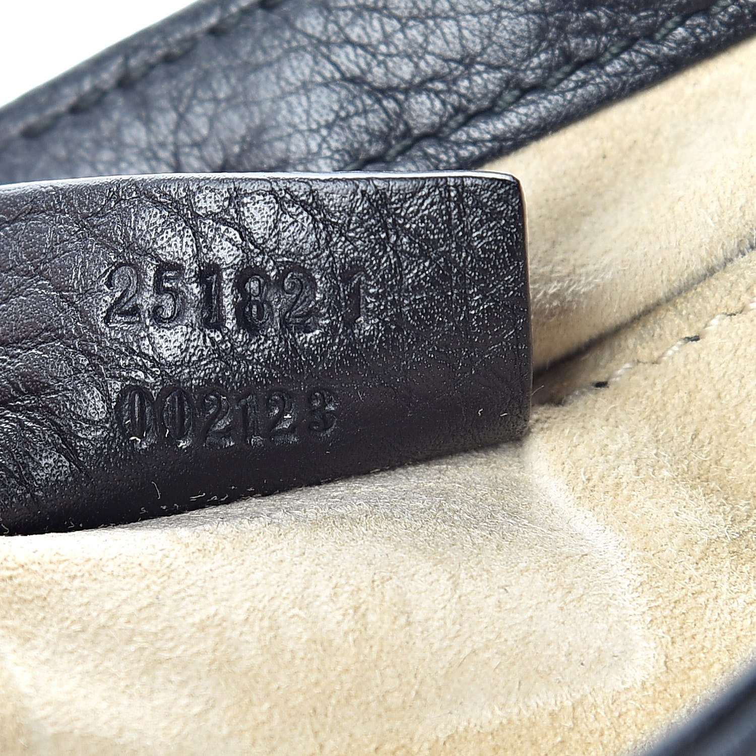 Gucci Pebbled Calfskin Small 1973 Chain Shoulder Bag Black 7 of 16