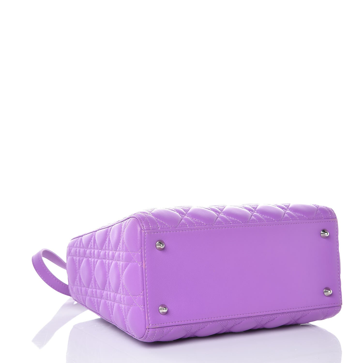 Christian Dior Lambskin Cannage Medium Lady Dior Purple 2 of 11