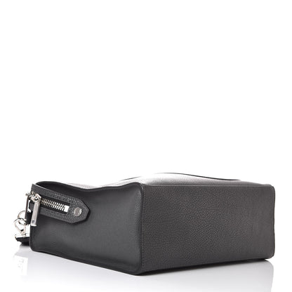 Fendi Cuoio Romano Selleria Fendi Stamp Patch Lui Urban Briefcase Black Black Grigio 5 of 9