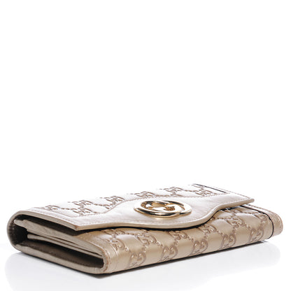 Gucci Guccissima Sukey Continental Wallet Champagne 4 of 9