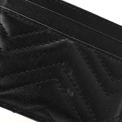 Gucci Calfskin Matelasse GG Marmont Card Holder Black 9 of 9