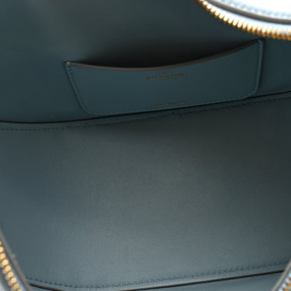 Valentino Garavani Grainy Calfskin Small Vlogo Moon Hobo Bag Blue 5 of 9