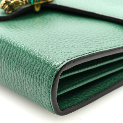Gucci Calfskin Mini Dionysus Chain Wallet Emerald 8 of 8