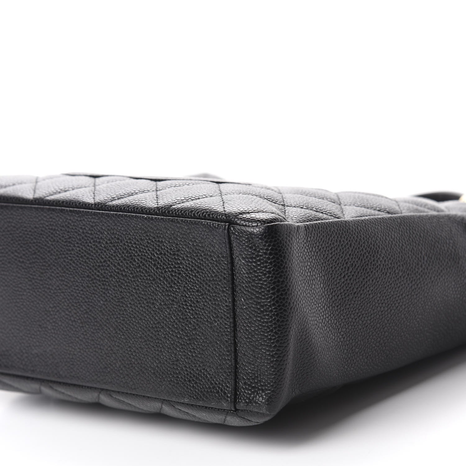 Chanel Caviar Quilted Petit Shopping Tote PST Black 7 of 10