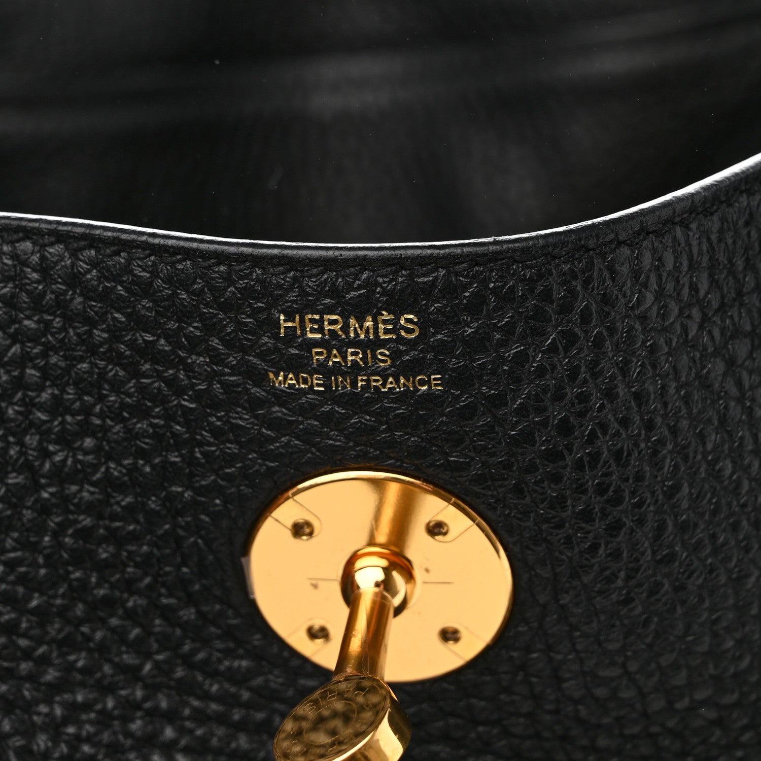 Hermes Taurillon Clemence Lindy 26 Black 6 of 8