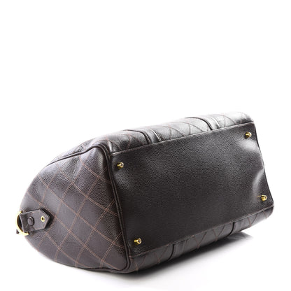 Chanel Caviar Stitched Boston Brown 3 of 11