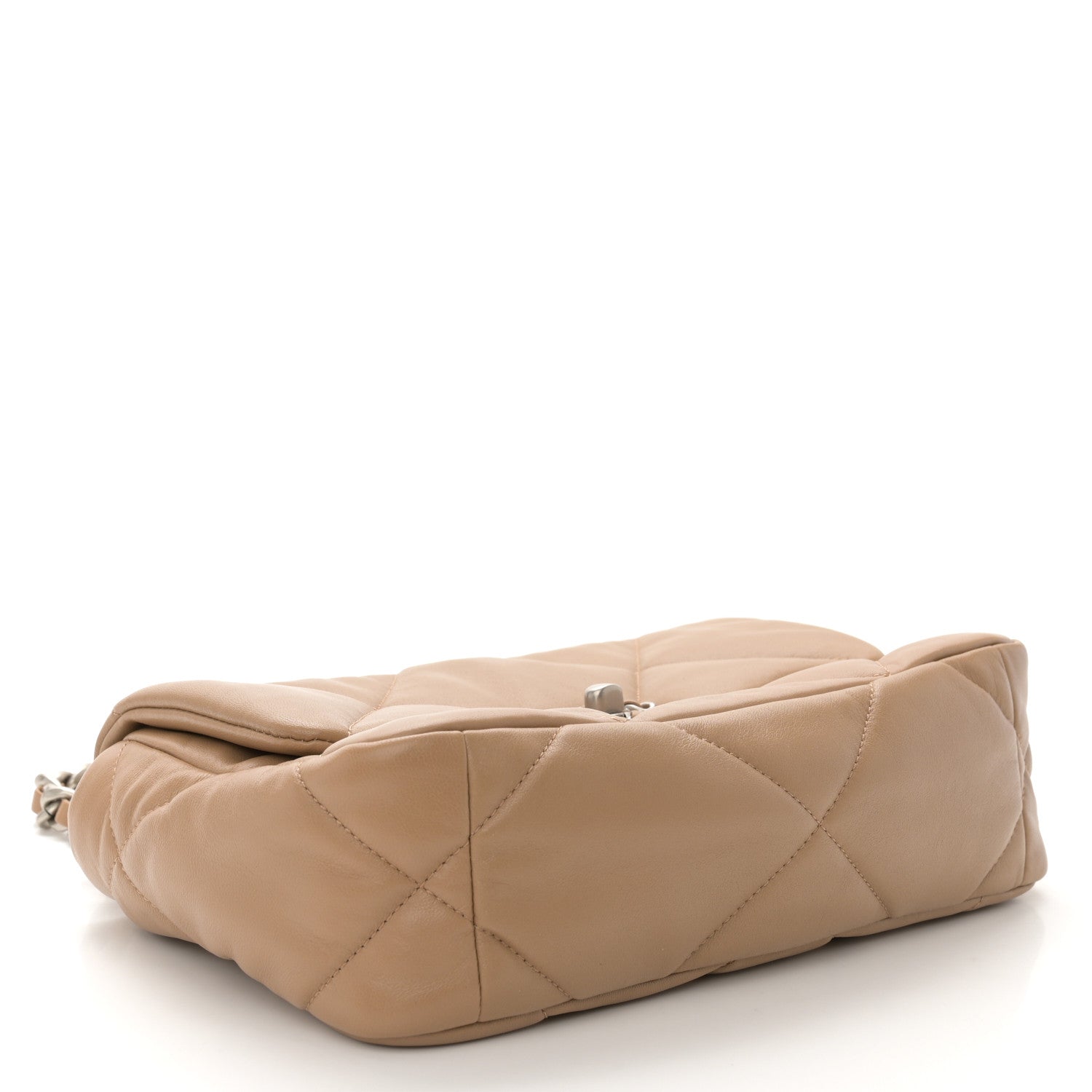Chanel Lambskin Quilted Medium Chanel 19 Flap Dark Beige 4 of 10